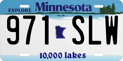 MN license plate 971SLW