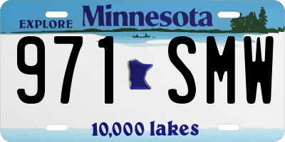 MN license plate 971SMW