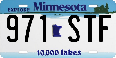 MN license plate 971STF