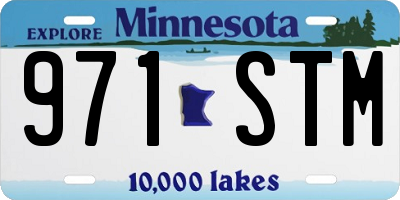 MN license plate 971STM