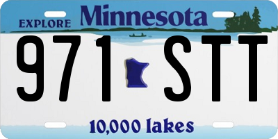MN license plate 971STT