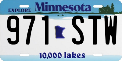 MN license plate 971STW