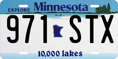 MN license plate 971STX