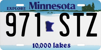 MN license plate 971STZ