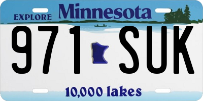 MN license plate 971SUK