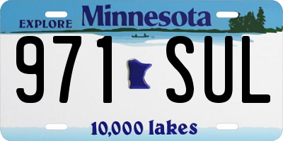 MN license plate 971SUL