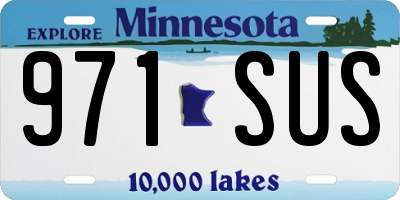 MN license plate 971SUS