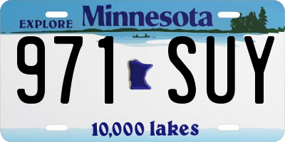 MN license plate 971SUY