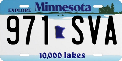 MN license plate 971SVA