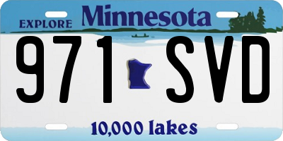 MN license plate 971SVD