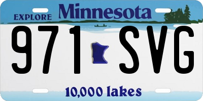 MN license plate 971SVG
