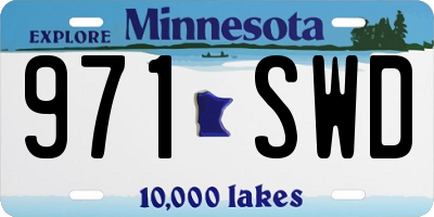 MN license plate 971SWD