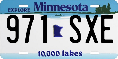 MN license plate 971SXE