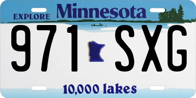 MN license plate 971SXG