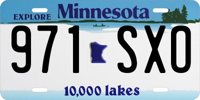 MN license plate 971SXO