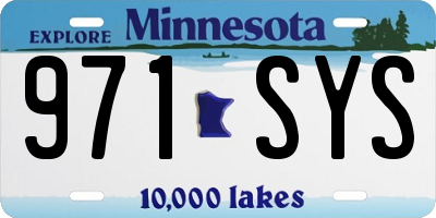 MN license plate 971SYS