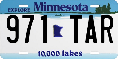 MN license plate 971TAR