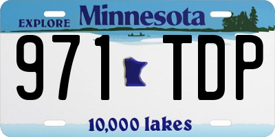 MN license plate 971TDP