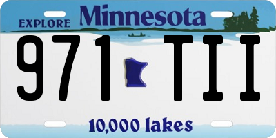 MN license plate 971TII