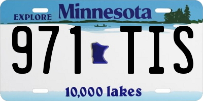 MN license plate 971TIS