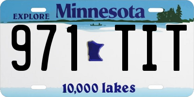 MN license plate 971TIT