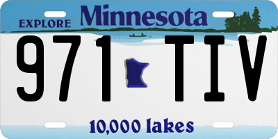 MN license plate 971TIV