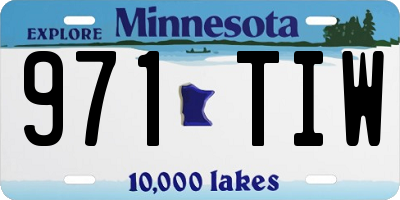 MN license plate 971TIW