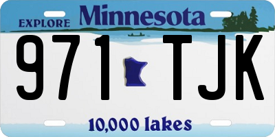 MN license plate 971TJK