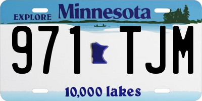 MN license plate 971TJM