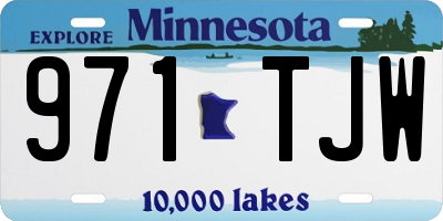 MN license plate 971TJW