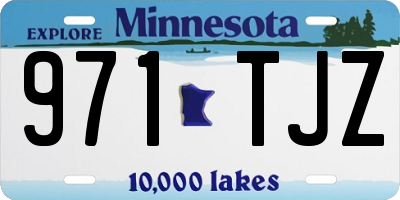 MN license plate 971TJZ