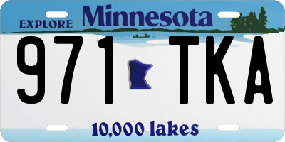 MN license plate 971TKA