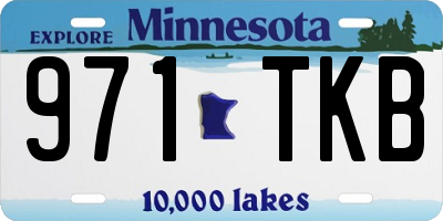 MN license plate 971TKB