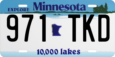 MN license plate 971TKD
