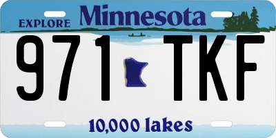 MN license plate 971TKF