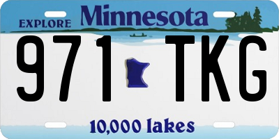 MN license plate 971TKG