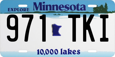 MN license plate 971TKI