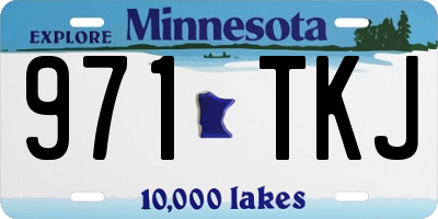 MN license plate 971TKJ