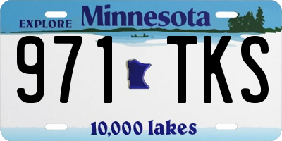 MN license plate 971TKS