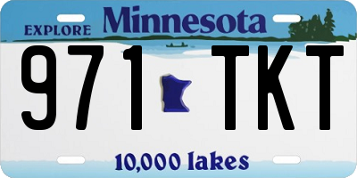 MN license plate 971TKT