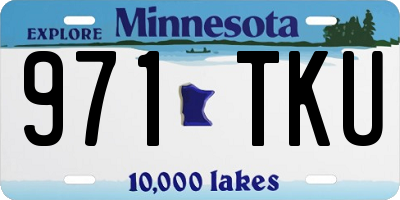 MN license plate 971TKU
