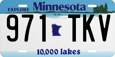 MN license plate 971TKV