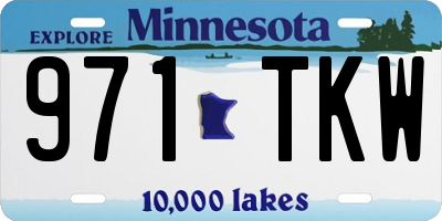 MN license plate 971TKW