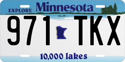 MN license plate 971TKX