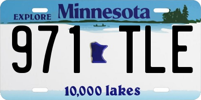 MN license plate 971TLE