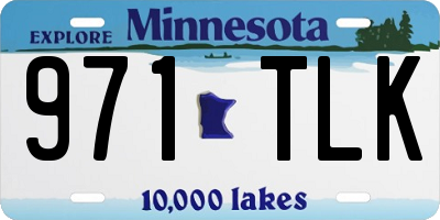 MN license plate 971TLK