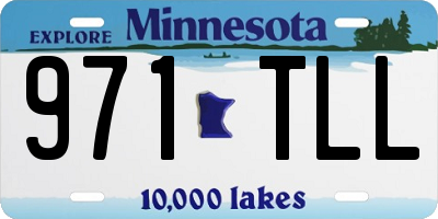 MN license plate 971TLL