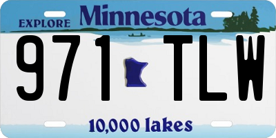 MN license plate 971TLW