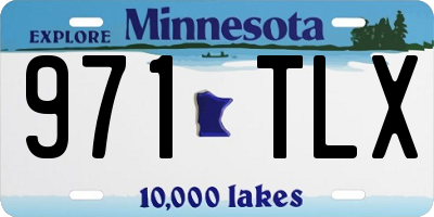 MN license plate 971TLX