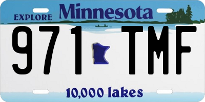 MN license plate 971TMF